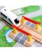 Acool Jucărie de jucărie din lemn șine de cale ferată și tren cu baterii - 50 de elemente - 3t
