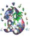 Puzzle din lemn Unidragon de 215 piese - Panda dragalasa (Marimea M) - 2t