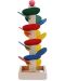 Jucărie din lemn Smart Baby - Turn cu bile care cad - 1t