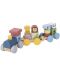 Tren sortator din lemn Tooky Toy - Animale - 2t