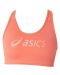 Bustieră sport pentru femei Asics - Core Logo Bra, roz - 1t