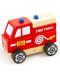 Jucărie din șiruri de lemn Viga - Camion de pompieri - 3t