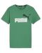 Tricou pentru copii Puma - Essentials+ Two-Tone Logo , verde - 1t