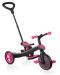 Tricicleta pentru copii 4 in 1 Globber - Trike Explorer, roz - 3t