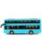 Jucărie pentru copii Rappa - Autobuz cu două etaje, 19 cm, albastru - 2t