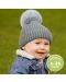Pălărie de iarnă pentru copii KeaBabies - 6-36 luni, gri, 2 bucăți - 2t