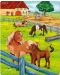 Puzzle pentru copii Haba - Animalele din ferma, 3 bucati - 2t