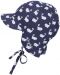 Pălărie de vară pentru copii cu viziera și protecție UV 50+ Sterntaler - Cu balene, 45 cm, 6-9 luni - 1t