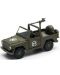 Jucărie Welly - Camionetă metalică blindată cu mitralieră, 12 cm - 1t