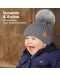 Pălărie de iarnă pentru copii KeaBabies - 6-36 luni, gri, 2 bucăți - 3t