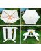 Masă de picnic din lemn pentru copii cu umbrelă Ginger Home - 4t