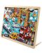 Puzzle din lemn pentru copii Toi World - Transport urban, 100 piese - 1t