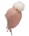 Pălărie de iarnă pentru copii cu pompon Sterntaler - Fetiță, 55 cm, 4-6 ani, roz - 4t