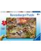 Puzzle pentru copii Ravensburger  din 60 piese - Bătălia dinozaurilor - 1t