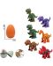 Jucărie pentru copii Raya Toys - Dinozaur de asamblat, ou mov - 2t