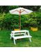 Masă de picnic din lemn pentru copii cu umbrelă Ginger Home - 3t