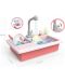 Chiuvetă de bucătărie pentru copii Raya Toys - Cu apă curentă și accesorii, roz - 4t