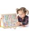 Tabla magnetica pentru copii Woody - Cu litere, numere si doua fete - 4t