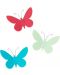 Decor pentru perete Umbra - Mariposa, 9 fluturi, multicolor - 4t