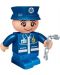 Jucărie BanBao - Mini figurină de polițist, 10 cm - 1t
