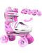 Patine cu rotile pentru copii 2 in 1Yvolution - Neon Combo Skates, marime 30-33, roz - 3t