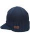 Pălărie tricotată pentru copii cu vizor Sterntaler - 55 cm, 4-6 ani, albastru închis - 2t