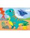 Puzzle pentru copii Mudpuppy 4 în 1 - Prieteni dinozauri - 3t