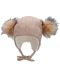 Pălărie de iarnă pentru copii cu pompoane Sterntaler - Fetiță, 55 cm, 4-6 ani - 1t
