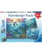 Puzzle pentru copii  Ravensburger 3 x 49 piese - Viața în ocean - 1t