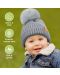 Pălărie de iarnă pentru copii KeaBabies - 6-36 luni, gri, 2 bucăți - 4t