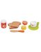 Set de joaca Lelin - Toster pentru copii, cu produse pentru mic dejun, verde - 3t