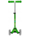 Scooter pentru copii Micro - Mini Deluxe LED, Green - 3t