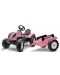 Tractor pentru copii Falk - Country star, Cu remorca si pedale, roz - 1t