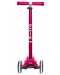 Scooter pentru copii Micro - Maxi Deluxe LED, Pink - 3t