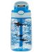 Sticla pentru copii Contigo Cleanable Sharks - 420 ml, albastra - 3t