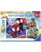 Puzzle pentru copii Ravensburger  3 x 49 piese - Spidey și prietenii săi minunați - 1t