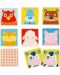 Copii joc de memorie Goki - animale amuzante - 1t
