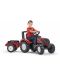 Tractor pentru copii Falk - Valtra, cu remorca si pedale, rosu - 3t
