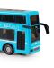 Jucărie pentru copii Rappa - Autobuz cu două etaje, 19 cm, albastru - 4t