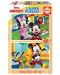 Puzzle pentru copii Educa din 2 x 16 de piese - Mickey și Minnie - 1t