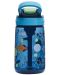 Sticlă de apă pentru copii Contigo Easy Clean - Blueberry Cosmos, 420 ml - 4t