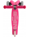 Scooter pentru copii Micro - Mini Deluxe LED, Pink - 3t