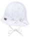 Pălărie de vară pentru copii cu protecție UV 50+ Sterntaler - 43 cm, 5-6 luni, albă - 3t