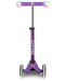 Trotineta pentru copii Micro - Mini Deluxe Magic LED, Purple - 3t