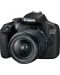 Aparat foto DSLR Canon - EOS 2000D, EF-S 18-55mm, SB130, negru - 1t