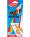 Creioane cu doua varfuri Maped Color Peps - 12 creioane, 24 culori - 1t