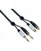 Cablu dublu Bespeco - EAY2JR150, 6,3 mm/RCA, 1,5 m, negru - 1t