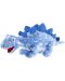 Jucărie de pluș ecologică Heunec - Dinozaur albastru, 43 cm - 1t
