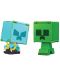 Figurină de acțiune Mattel Games: Minecraft - Creeper & Charged Creeper (Flippin Figs) - 1t