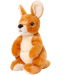 Jucărie de pluș ecologică Keel Toys Keeleco - Cangur, 20 cm  - 1t